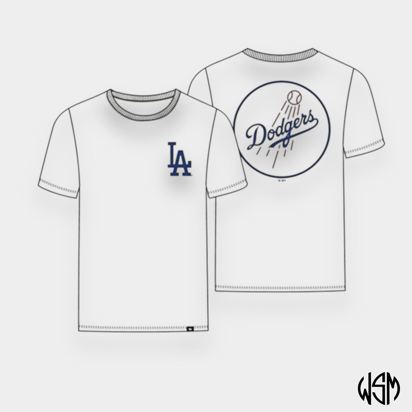 T-SHIRT '47 LOS ANGELES DODGERS BACKER ECHO