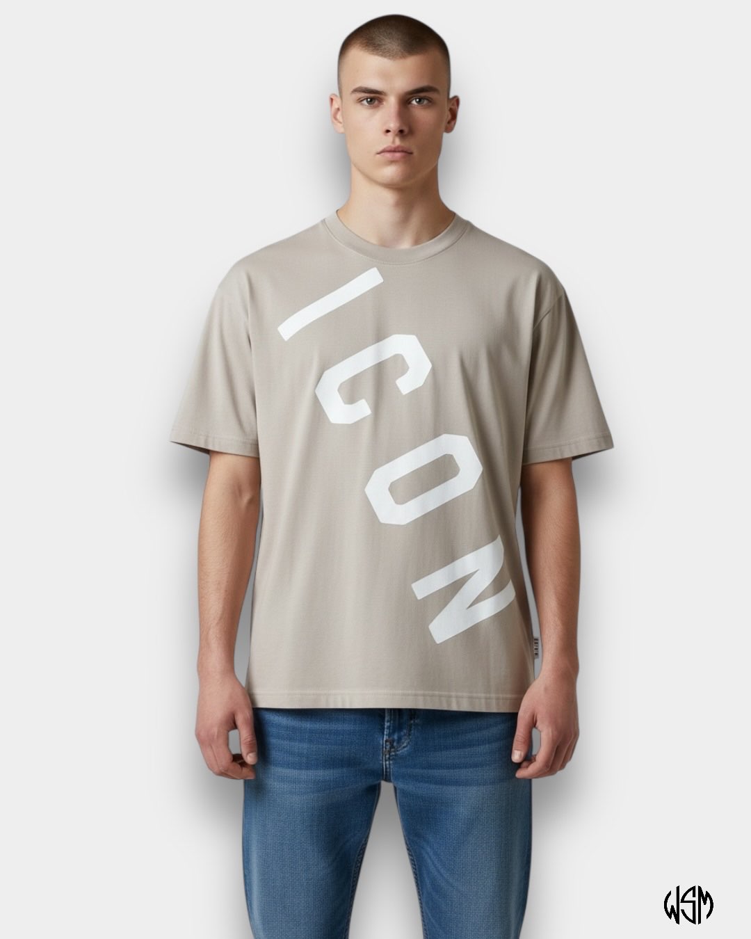 T-SHIRT ICON BASICA LOGO TRASVERSALE