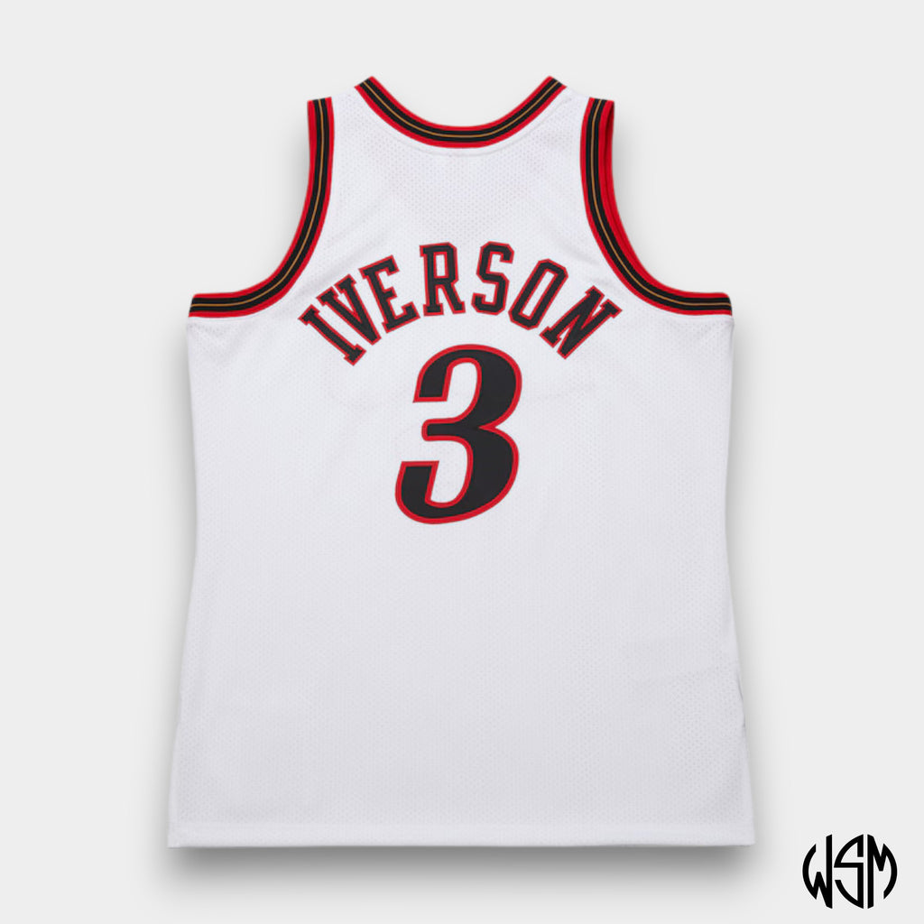 CANOTTA NBA WHITE JERSEY 76ERS ALLEN IVERSON
