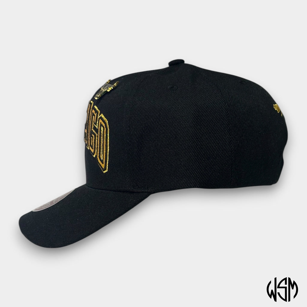 CAPPELLO CHICAGO BULLS NBA PINNED GOLD