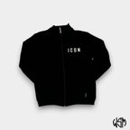 FELPA ICON C/ZIP C/COLLO ALTO C/LOGO DIETRO