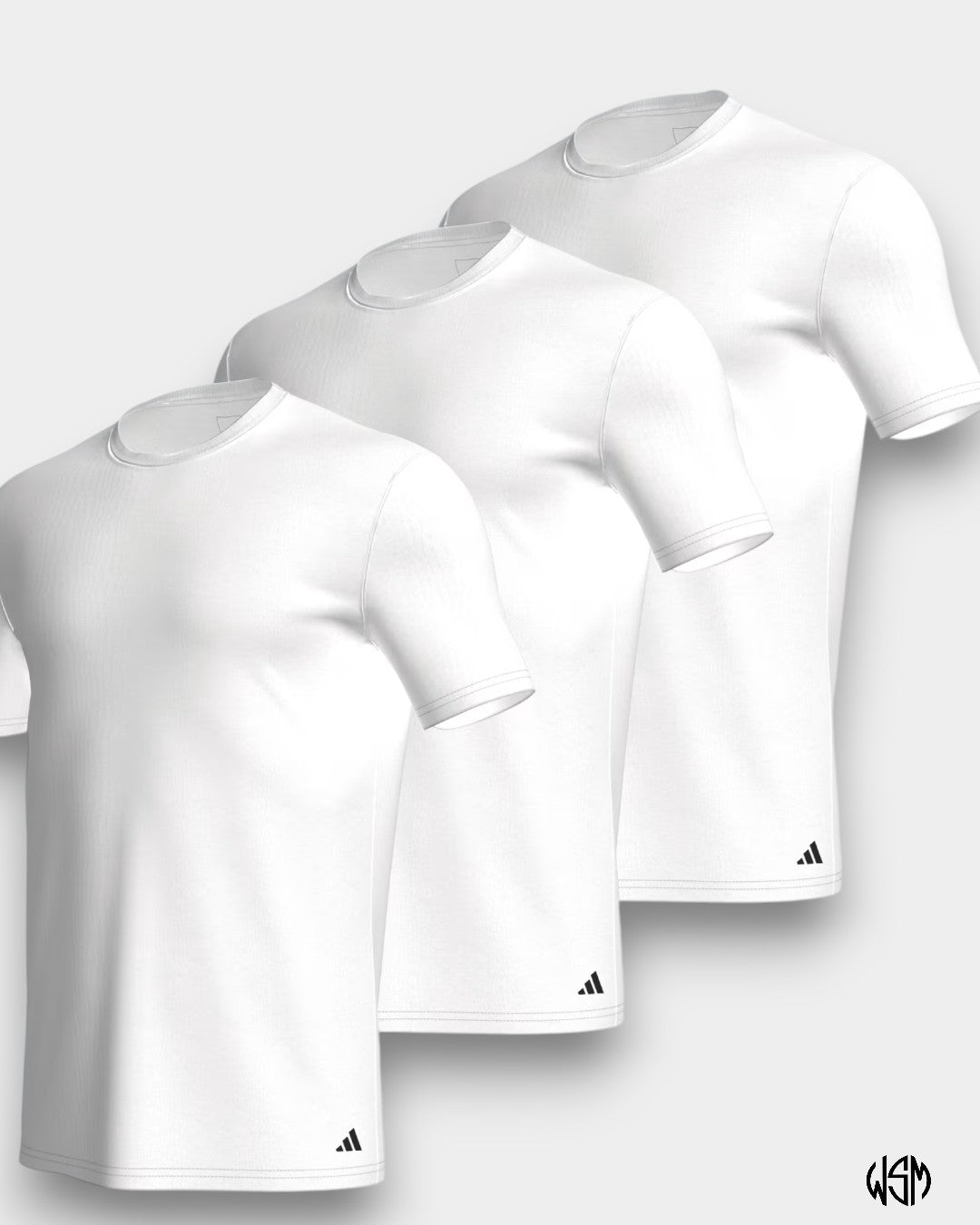 T-SHIRT ADIDAS GIROCOLLO ACTIVE IN COTONE (CONF. DA 3)