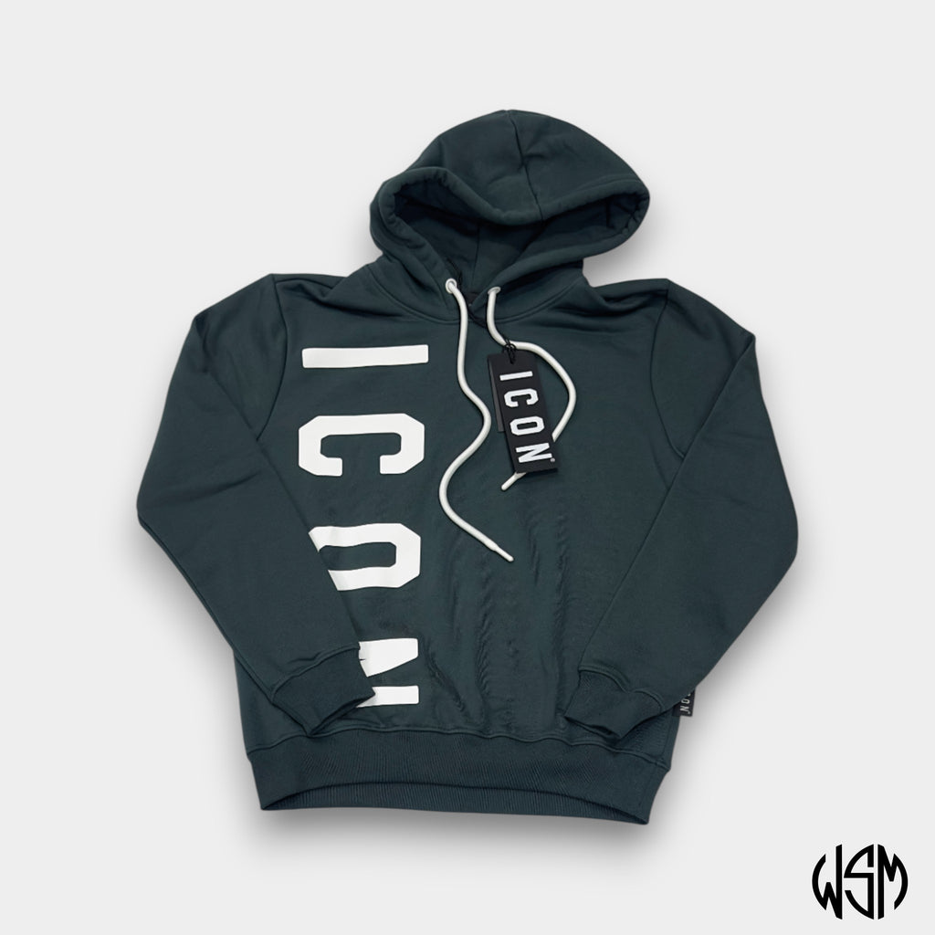 FELPA CAPPUCCIO ICON C/LOGO VERTICALE