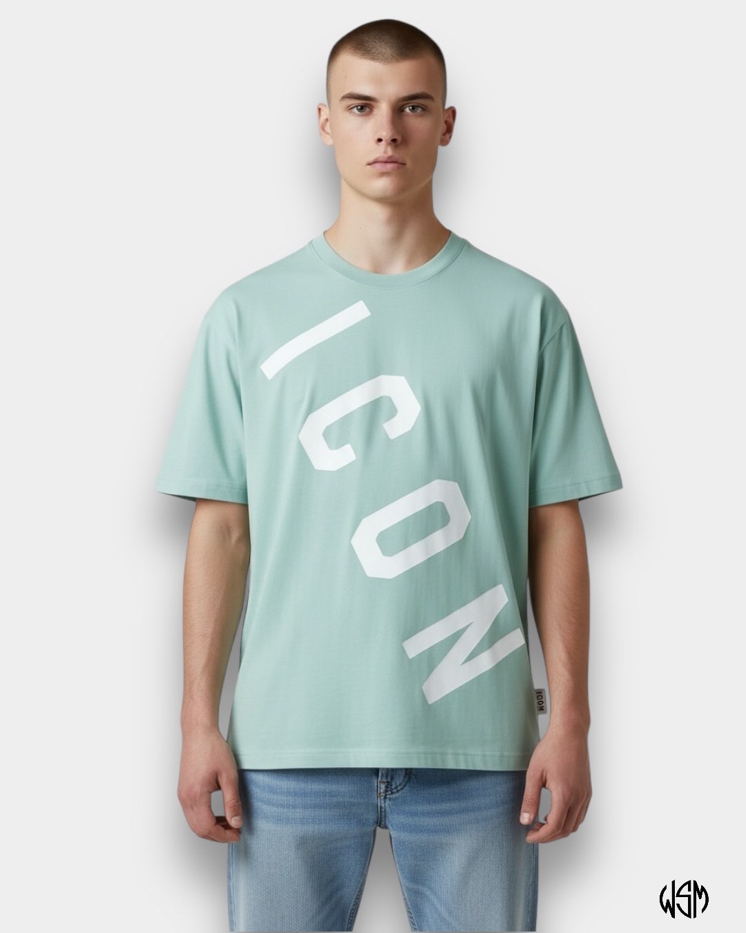 T-SHIRT ICON BASICA LOGO TRASVERSALE