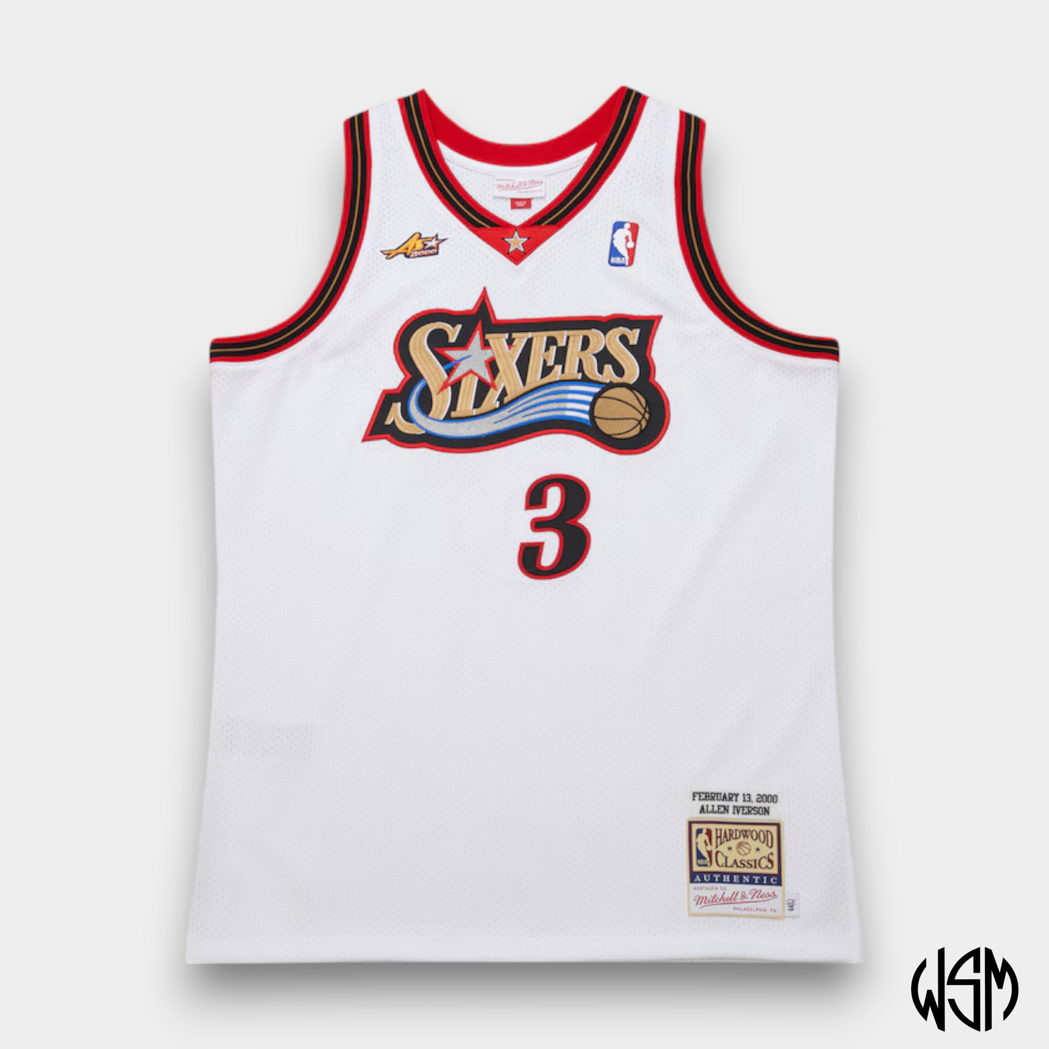 CANOTTA NBA WHITE JERSEY 76ERS ALLEN IVERSON