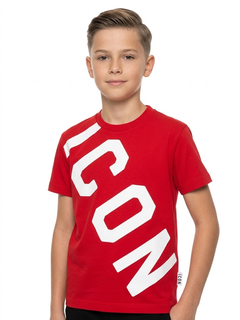 T-SHIRT ICON LOGO TRASVERSALE JR