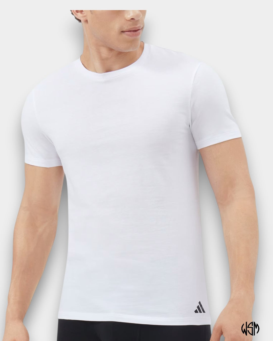 T-SHIRT ADIDAS GIROCOLLO ACTIVE IN COTONE (CONF. DA 3)