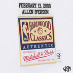 CANOTTA NBA WHITE JERSEY 76ERS ALLEN IVERSON