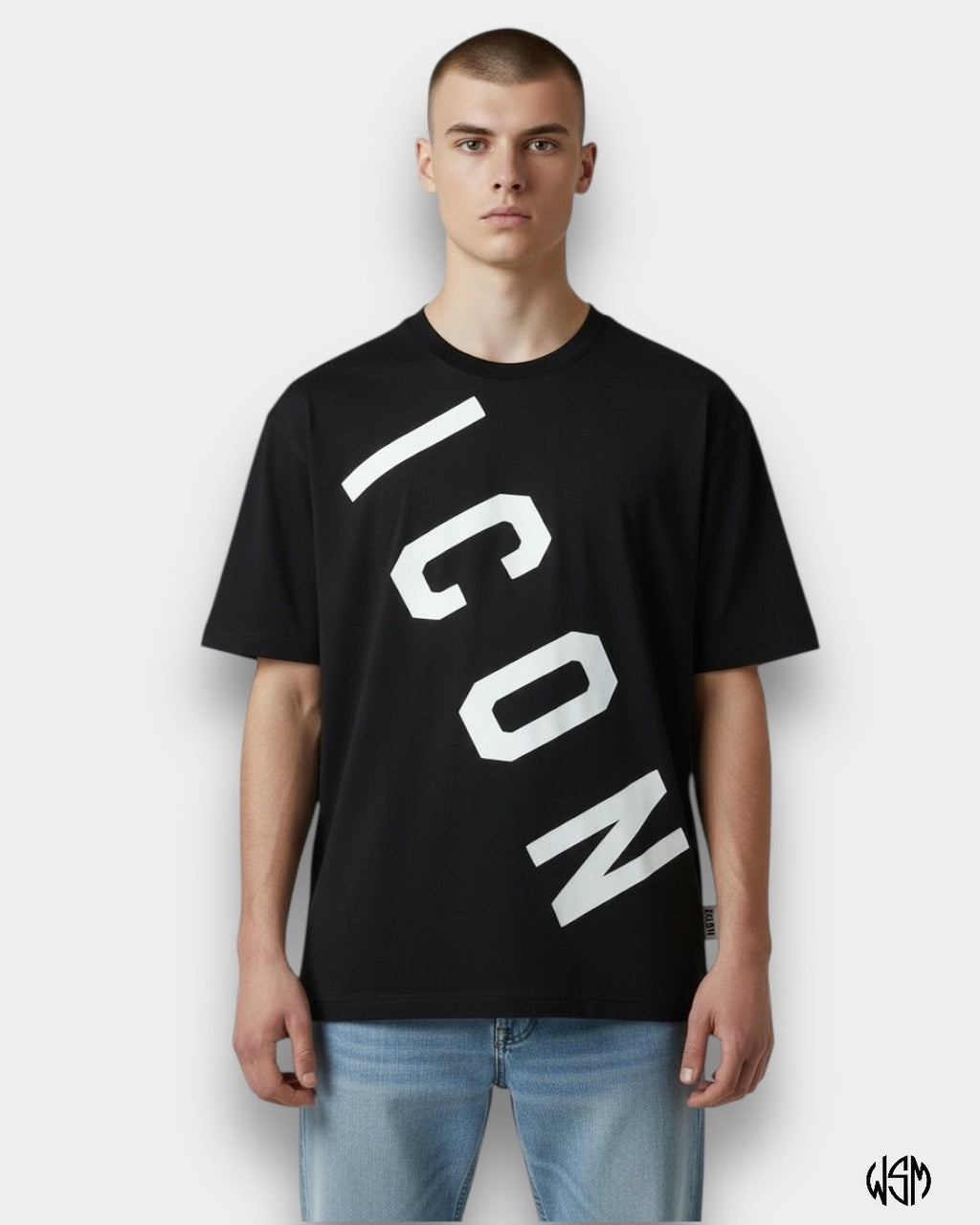 T-SHIRT ICON BASICA LOGO TRASVERSALE