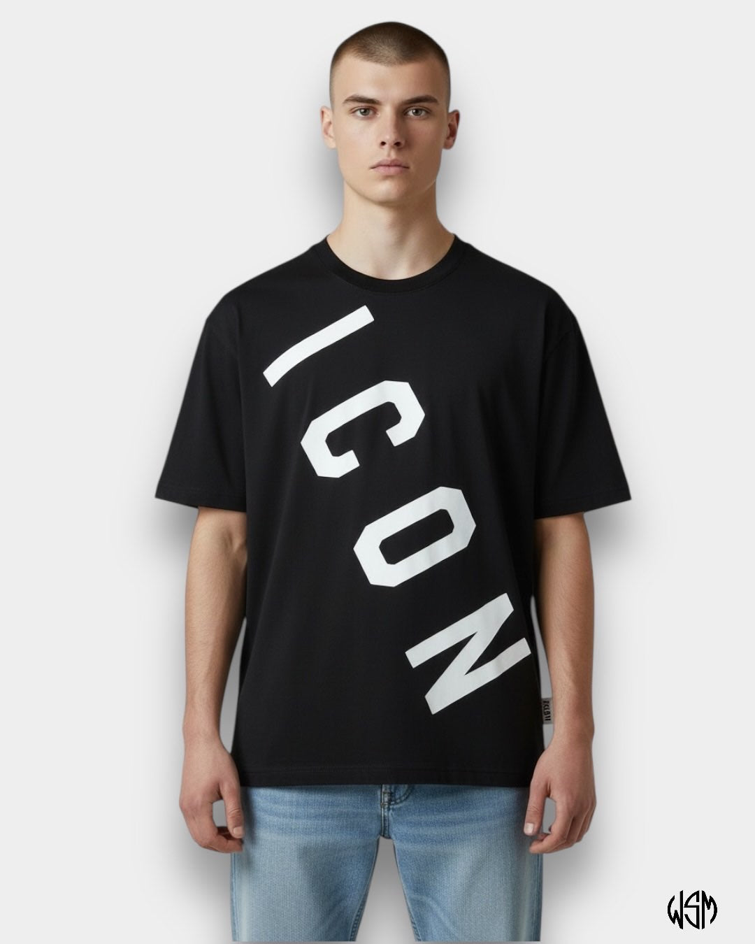 T-SHIRT ICON BASICA LOGO TRASVERSALE