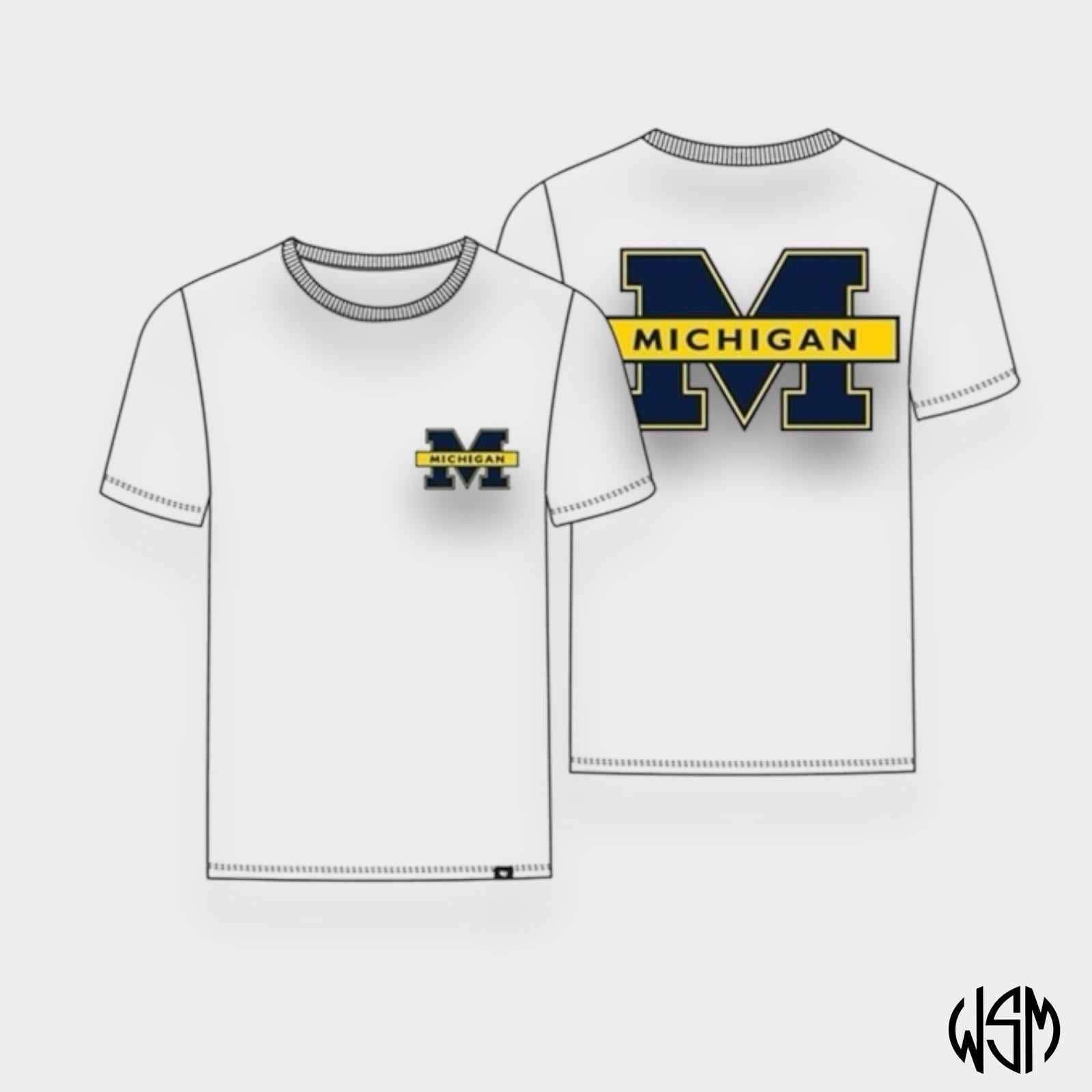 T-SHIRT '47 MICHIGAN WOLVERINES BACKER ECHO