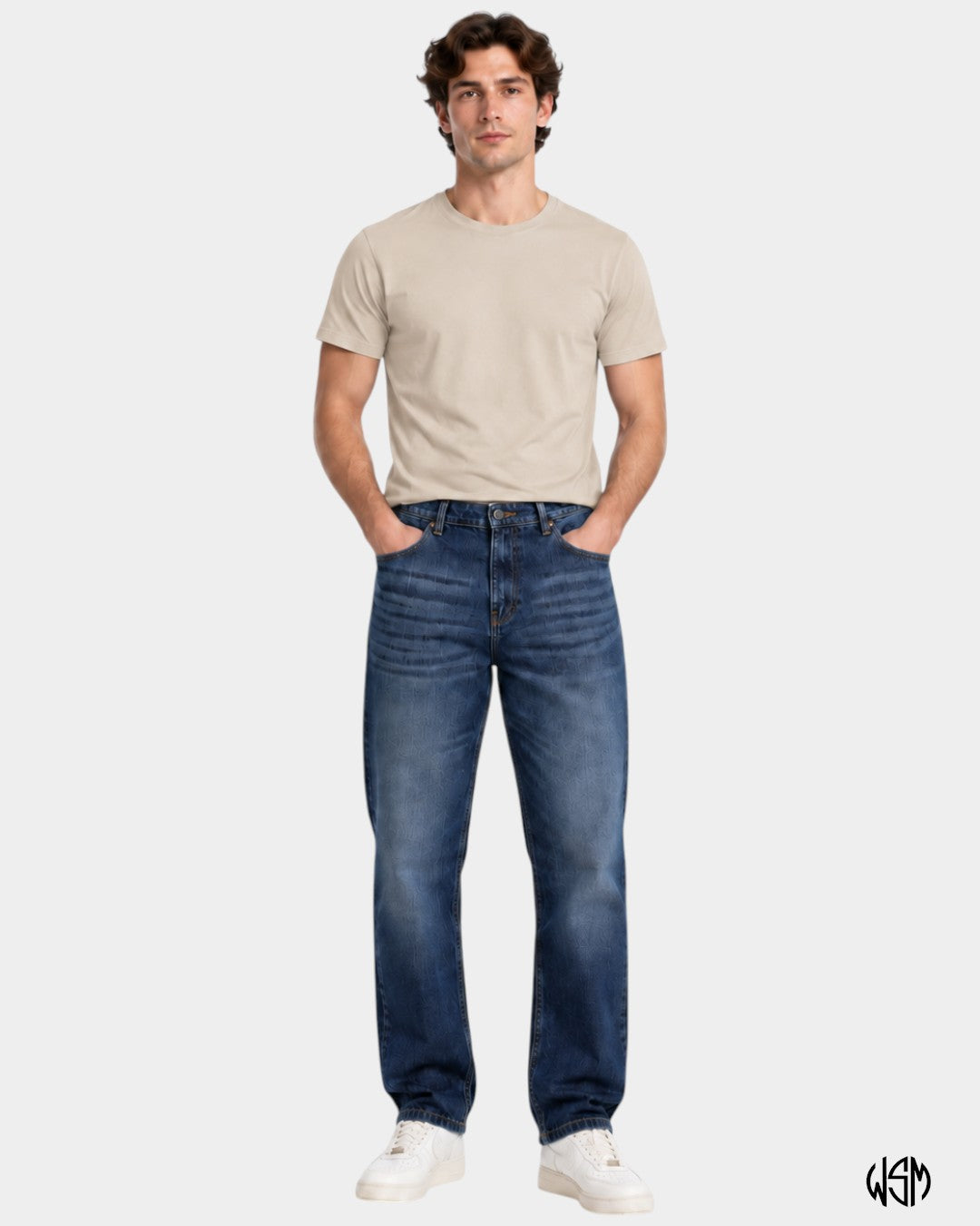 JEANS LOOSE FIT LAVAGGIO MEDIO