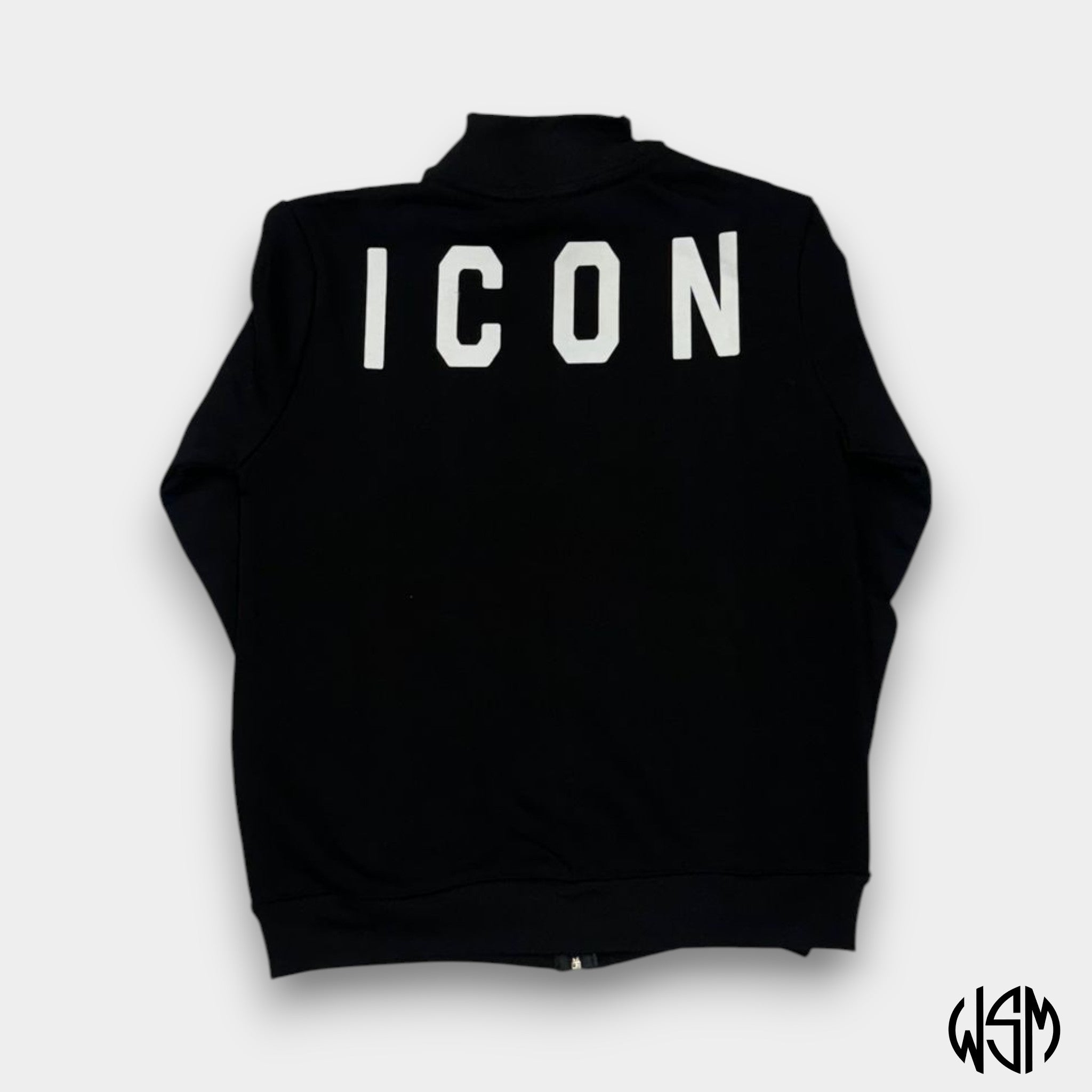 FELPA ICON C/ZIP C/COLLO ALTO C/LOGO DIETRO